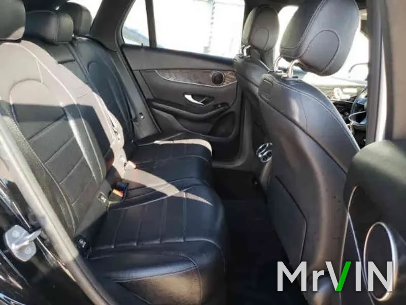 The clean rear seats of the flooded GLC