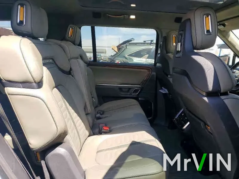 The clean interior of the flooded Rivian